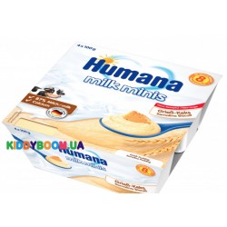 Пудинг Humana манный с печеньем (с 8-ми мес.) 4 х 100 г