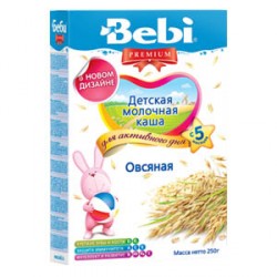 Каша молочная Bebi овсяная (с 5 мес.) 250 гр