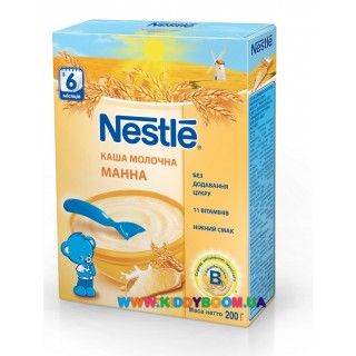 Молочная манная каша 200 гр Nestle 12283551