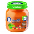 Пюре Gerber Яблоко, персик (с 5 мес.) 130 гр.