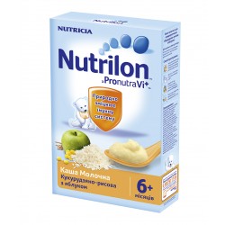 Каша молочная Nutrilon кукурузно-рисовая с яблоком (с 5 мес.) 230 гр.