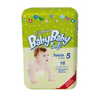 Подгузники BabyBaby Soft Premium Junior 5 (12-25 кг) 16 шт.