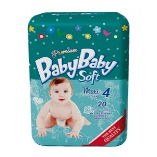 Подгузники BabyBaby Soft Premium Maxi 4 (7-18 кг) 20 шт.