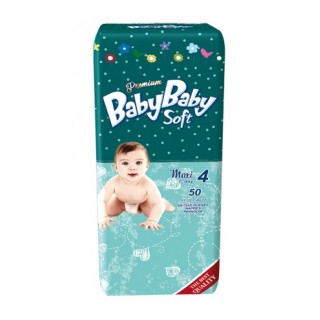 Подгузники BabyBaby Soft Premium Maxi 4 (7-18 кг) 50 шт.