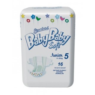 Подгузники BabyBaby Soft Стандарт Junior 5 (12-25 кг) 16 шт.