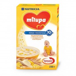 Каша молочная Milupa пшеничная с кукурузными хлопьями 230 гр.