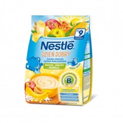 Каша Nestle молочная рисовая с кукурузой, яблоком, бананом, абрикосом" (с 9 мес.) 230 гр.