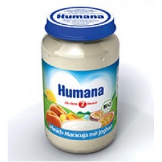 Пюре Нumana персик-маракуйя с йогуртом 190 гр