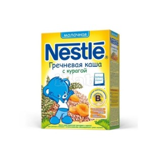 Каша молочная Nestle гречневая с курагой (с 5 мес.) 250 гр.
