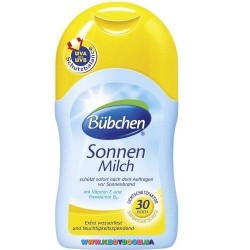 Солнцезащитное молочко для чувствительной кожи Bubchen 30 150 мл.