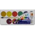 Краски акварельные медовые полусухие "Классика" 12 цв. с кистью Луч 19С1287-08