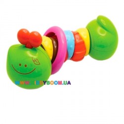 Развивающая игрушка Разноцветная гусеница Babybaby 04425