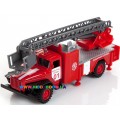 Автомодель УРАЛ Пожарная машина со стрелой 1:43 Технопарк CT10-100-1
