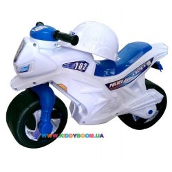 Мотоцикл велобег Полиция бело-синий Orion Toys 501