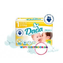 Подгузники Dada Premium Jumbo Newborn (2-5 кг) 28 шт.