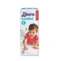 Подгузники Libero Comfort 5 Maxi Plus (10-16 кг) 56 шт.