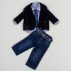 Комплект джинсы, рубашка, галстук, пиджак BomBili 3233