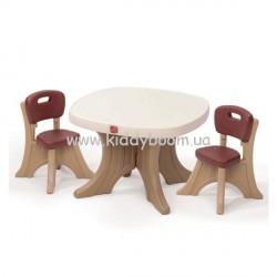 Столик со стульчиками (коричневый)