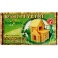 Деревянный конструктор Домик с гаражом