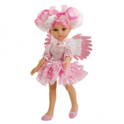 Кукла ангел Rosa с длинными волосами в розовом Paola Reina 04696