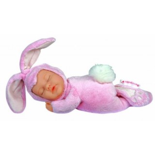 Детки-кролики cпящие розовые 23см (579105-AG) Anne Geddes