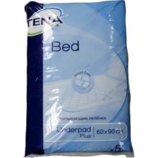 Гигиенические пеленки Tena Bed Plus 60х90 5шт.