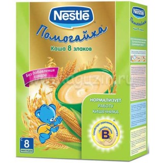 Каша безмолочная Nestle 8 злаков с бифидобактериями (с 8 мес.) 250 гр.