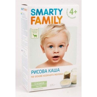 Каша молочная Smarty Family рисовая (с 4 мес.) 225 гр.