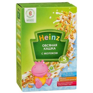 Каша молочная Heinz овсяная (с 5 мес.) 250 гр.
