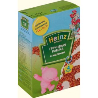 Каша молочная Heinz гречневая (с 4 мес.) 250 гр.