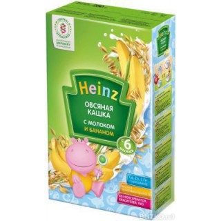 Каша молочная Heinz овсяная с бананом (с 5 мес.) 250 гр.