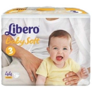 Подгузники Libero Baby Soft 3 (4-9 кг) 44 шт.