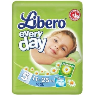 Подгузники Libero Everyday 5 (11-25 кг) 16 шт.