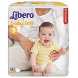 Подгузники Libero Baby Soft 3 (4-9 кг) 90 шт.