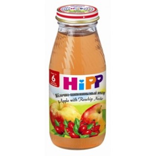 Сок Hipp яблочно-шиповниковый (с 6 мес.) 200 мл.