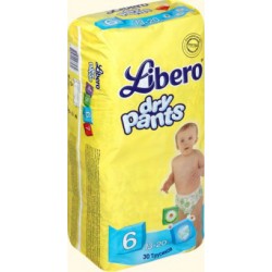 Подгузники Libero Dry Pants 6 (13-20 кг) 30 шт. трусики