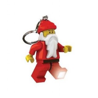 Брелок-фонарик Санта с батарейкой Lego LGL-KE25-BE