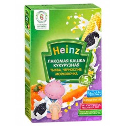 Каша молочная Heinz кукурузная тыква, морковь, чернослив (с 5 мес.) 200 гр.