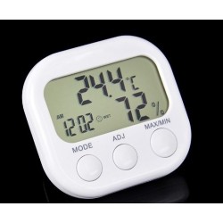Термометр-гигрометр с часами цифровой KS-005