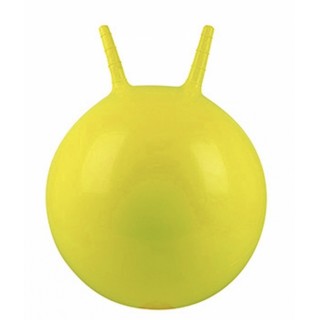 Детский мяч для фитнеса с рожками (фитбол) Profi 45 см MS 0380 желтый