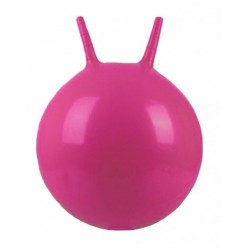 Детский мяч для фитнеса с рожками (фитбол) Profi 45 см MS 0380 розовый