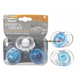 Пустышка Tommee Tippee Closer to nature Pure 9-18 мес.