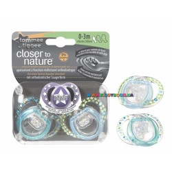 Пустышка Tommee Tippee Closer to nature Style 0-3 мес.