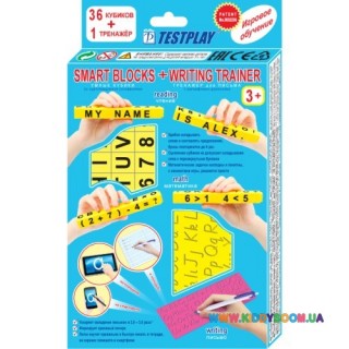 Умные кубики + тренажер для письма (Английский) Тестплей T-0220