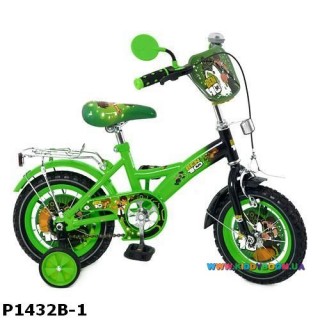 Детский велосипед  14 дюймов Ben 10 P1432B-1 