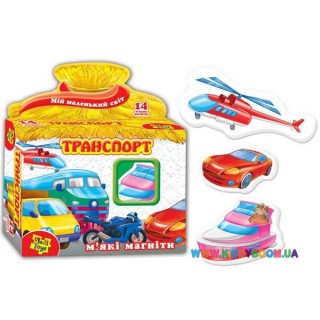 Мягкие магниты Транспорт Vladi Toys  VT3101-06