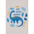 Комбинезон Динозавр (кулир) р.50-62 СОФІЯ 190250 молочный с синим